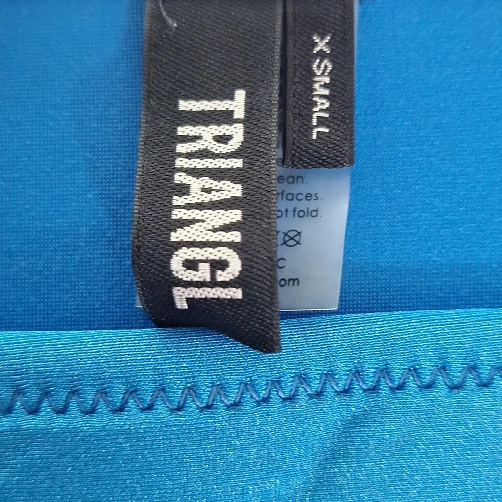 Triangl Swimwear Blue Swim Bikini Set Cinchbag Neoprene